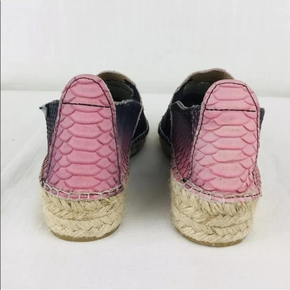 Prism‎ London 39 Espadrilles Faux Snakeskin Shoes